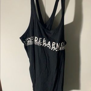 Under Armour black cross back tank top